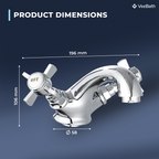 Regency Mono Basin mixer with waste