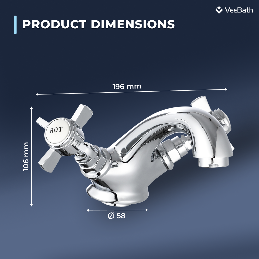 Regency Mono Basin mixer with waste