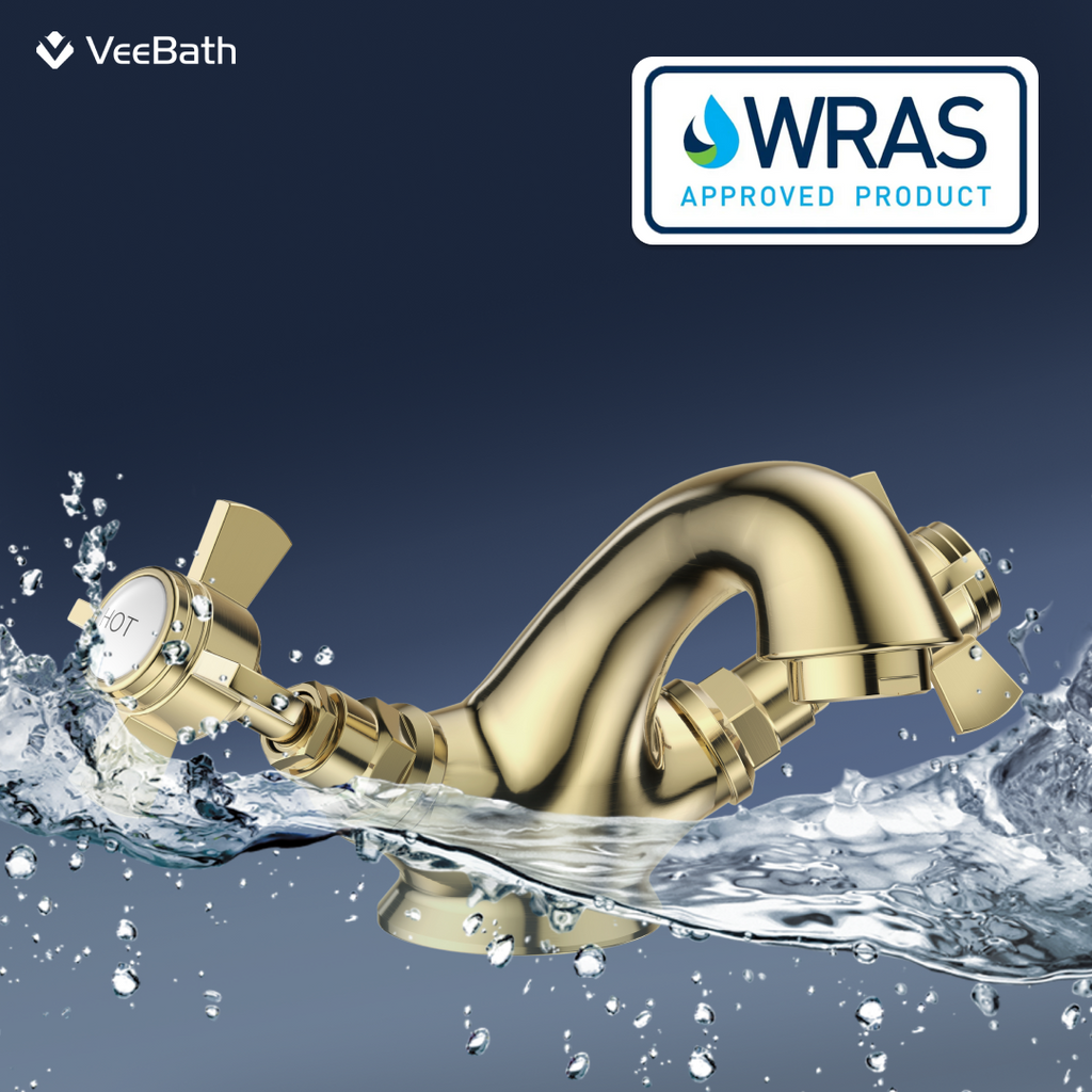 Regency Traditional Mono Basin Mixer Tap - Brushed Brass