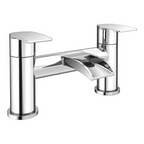 Symphony Round Waterfall Bath Filler Mixer Tap - Chrome