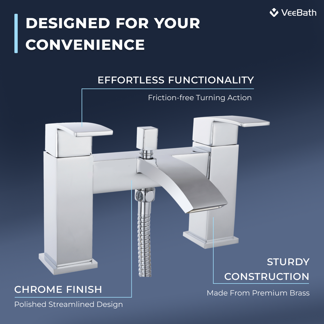 Trace Bath Shower Mixer inc. shower set Chrome