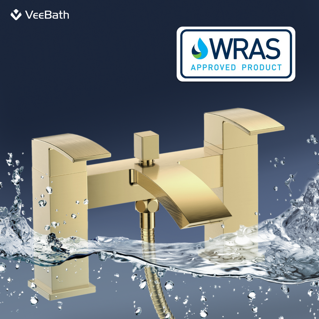 Trace Bath Shower Mixer Tap with Kit - Brushed Brass