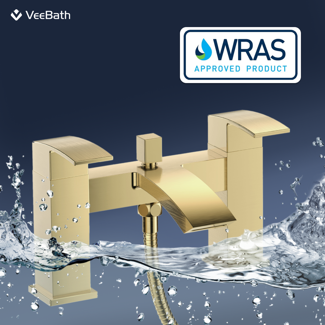 Trace Bath Shower Mixer Tap with Kit - Brushed Brass