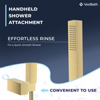 Trace Bath Shower Mixer Tap with Kit - Brushed Brass