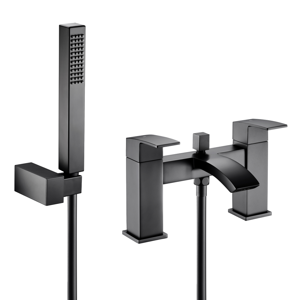 Trace Bath Shower Mixer Tap with Kit - Matt Black
