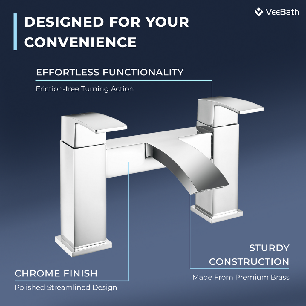 Trace Bath Filler chrome