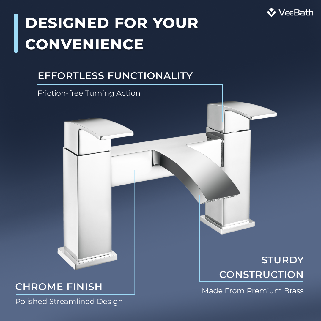 Trace Bath Filler chrome