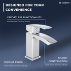 Trace Mono Basin Mixer inc. click waste chrome