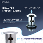 Trace Mono Basin Mixer inc. click waste chrome