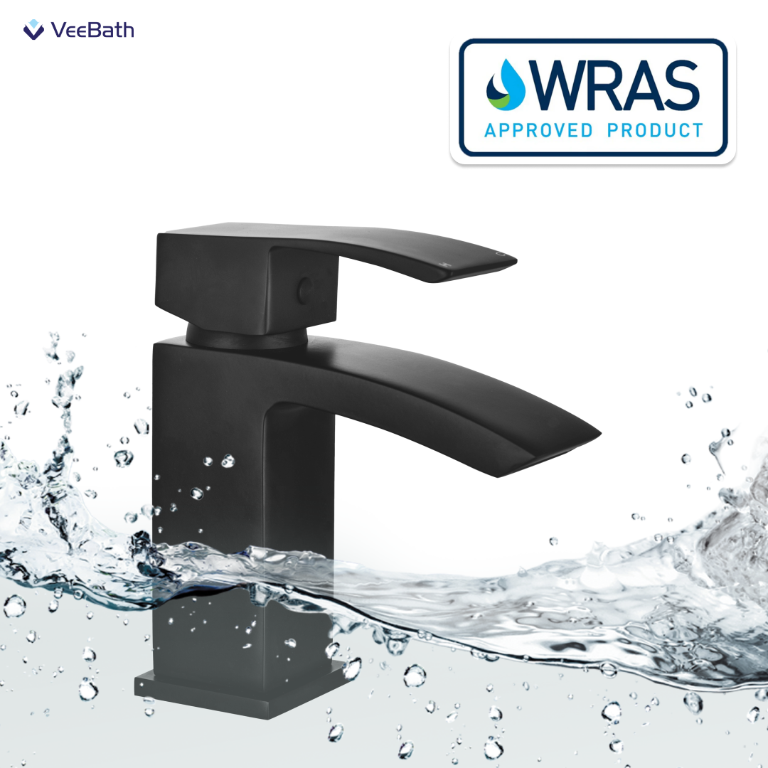 Trace Mono Basin Mixer Tap with Waste - Matt Black