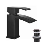 Trace Mono Basin Mixer Tap with Waste - Matt Black