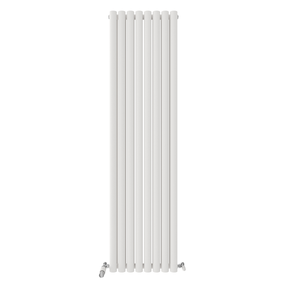Princia Vertical Double Oval Panel Radiator Anthracite 1800 x 600mm (RDG190)