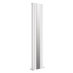 Princia White Double Panel Mirror Radiator - 1800 x 385mm