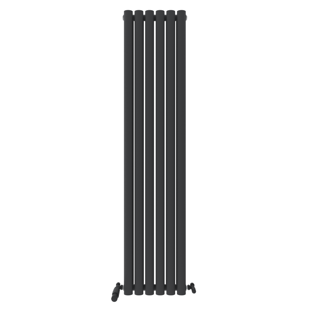 Princia Vertical Double Oval Panel Radiator White 1600 x 480mm (RC43)