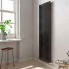 Anthracite 1800x560x70 two column Radiator + Angled Valve
