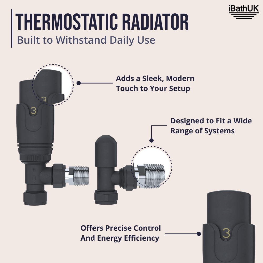 Belgravia Vertical Single Slim Flat Mirrored Panel Radiator Anthracite 1800mm x 605mm + Angled Valve