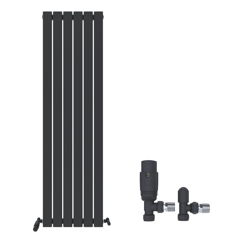 iBathUK Apex Vertical Single Panel Slim Flat Radiator, Designer Radiator, Vertical Radiators