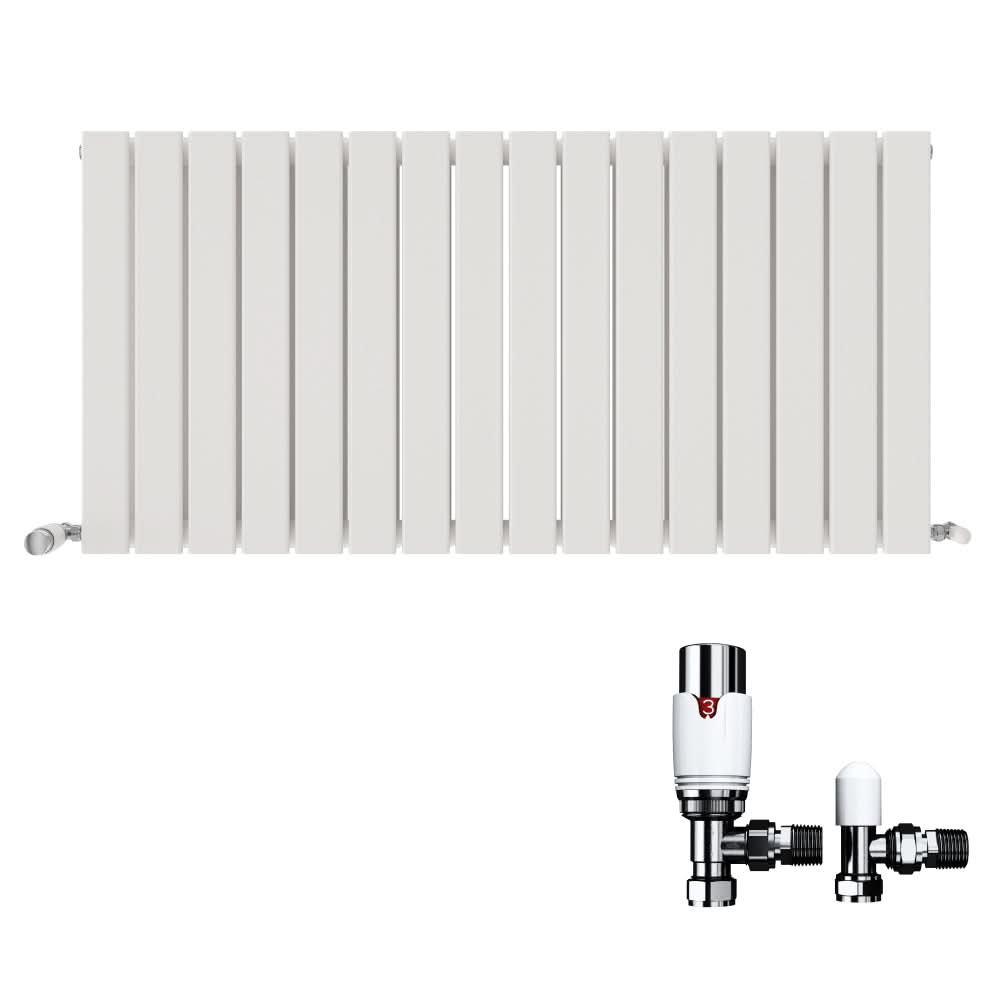 iBathUK Apex Horizontal Radiators, Double Slim Flat Panel Radiator, Designer Radiators, Double Panel Radiators