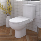 Sleek D Shape 630 Projection Toilet, Cistern, SC Seat (1 box packing)