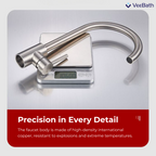 HENRY Stainless Steel Kitchen Mixer Tap - Stainless Steel