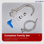 HENRY Stainless Steel Kitchen Mixer Tap - Stainless Steel