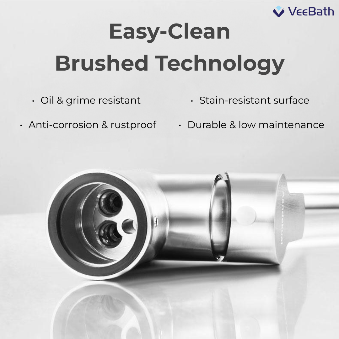 HENRY Stainless Steel Kitchen Mixer Tap - Stainless Steel