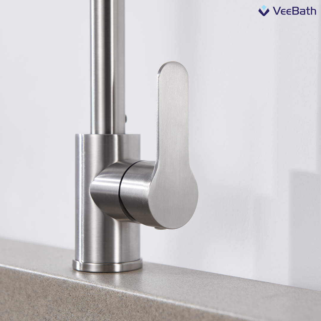 HENRY Stainless Steel Kitchen Mixer Tap - Stainless Steel