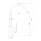 HENRY Stainless Steel Kitchen Mixer Tap - Stainless Steel