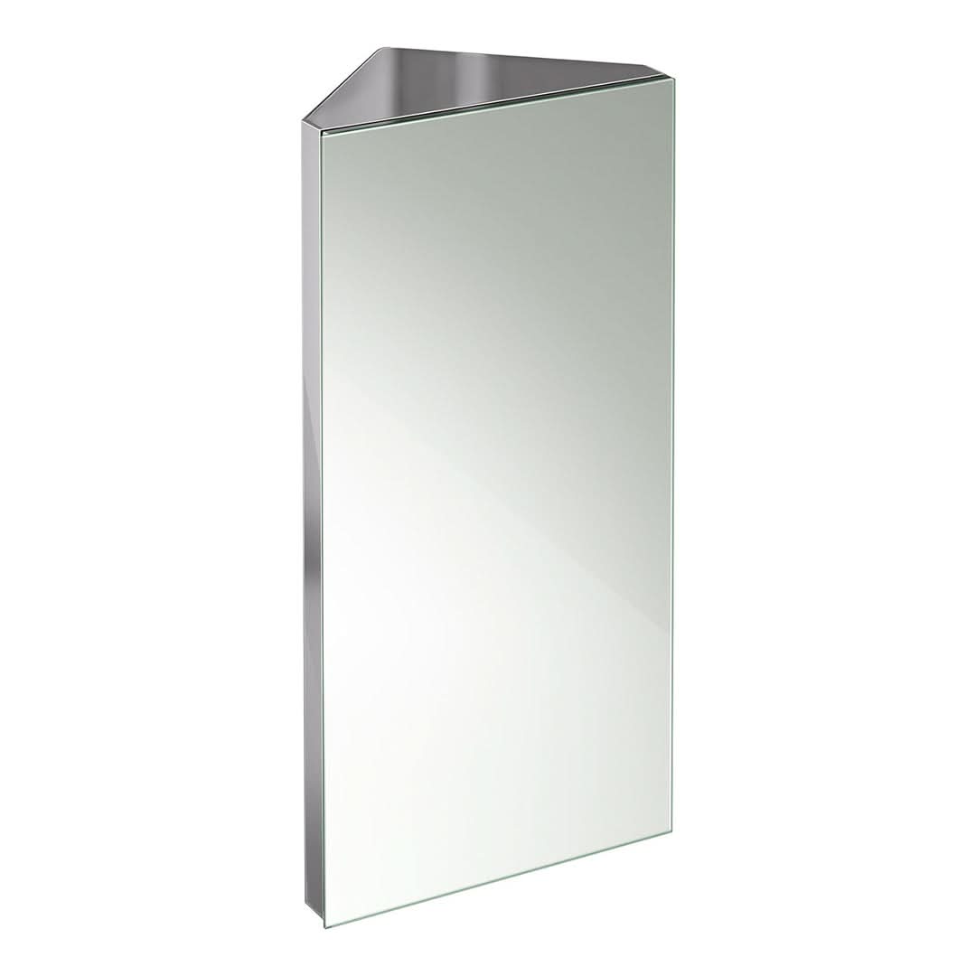 Wall Mount Stainless Steel Mirrored Tall Storage Unit 600mm x 300mm