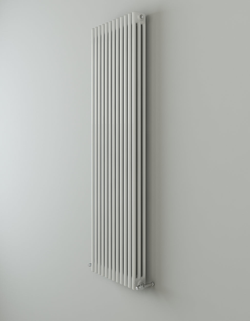 iBathUK Regency Vertical White Traditional 3 Column Radiator, High Output Hydronic Central Heating Gloss White 1800x560mm