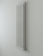 iBathUK Regency Vertical White Traditional 3 Column Radiator, High Output Hydronic Central Heating Gloss White 1800x560mm