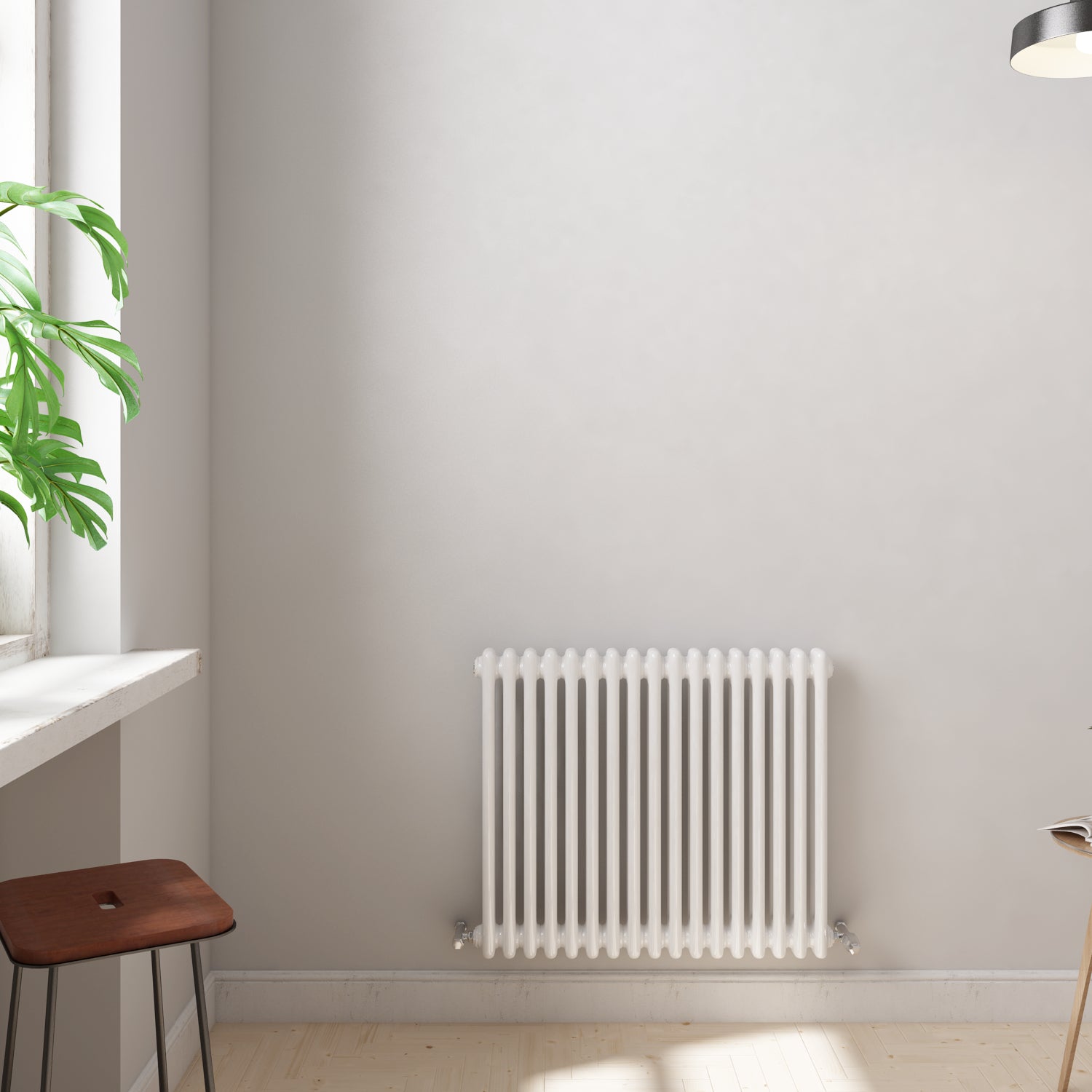 White 600x785x70 two column Radiator