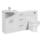 Bathroom Vanity Unit Cabinet Combination Set WC Toilet Unit Pan Cistern