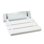 Shower Folding Chair Disability Aid Bath Spa Bathing Wall Hung Mounted White