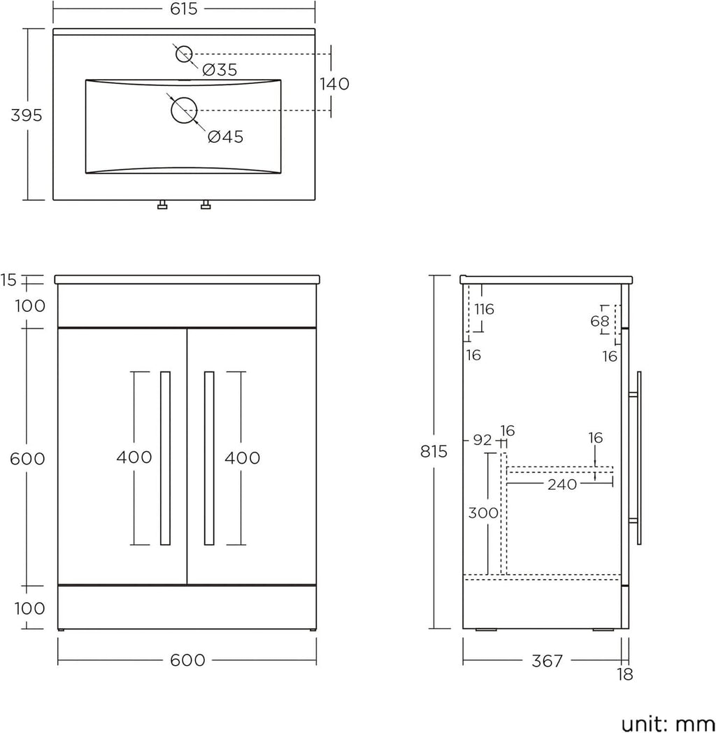 Technical drawing of the iBathUK Arvon Shower Bath Suite showing front, side, and top views with detailed millimeter measurements for the straight bathtub with glass screen, gloss vanity basin unit, and close-coupled toilet set.