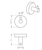 iBathUK Lumo Wall Mounted Bathroom Accessory Set, 6 Piece Complete Kit for Modern Bathrooms, Chrome