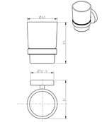 iBathUK Lumo Wall Mounted Bathroom Accessory Set, 6 Piece Complete Kit for Modern Bathrooms, Chrome