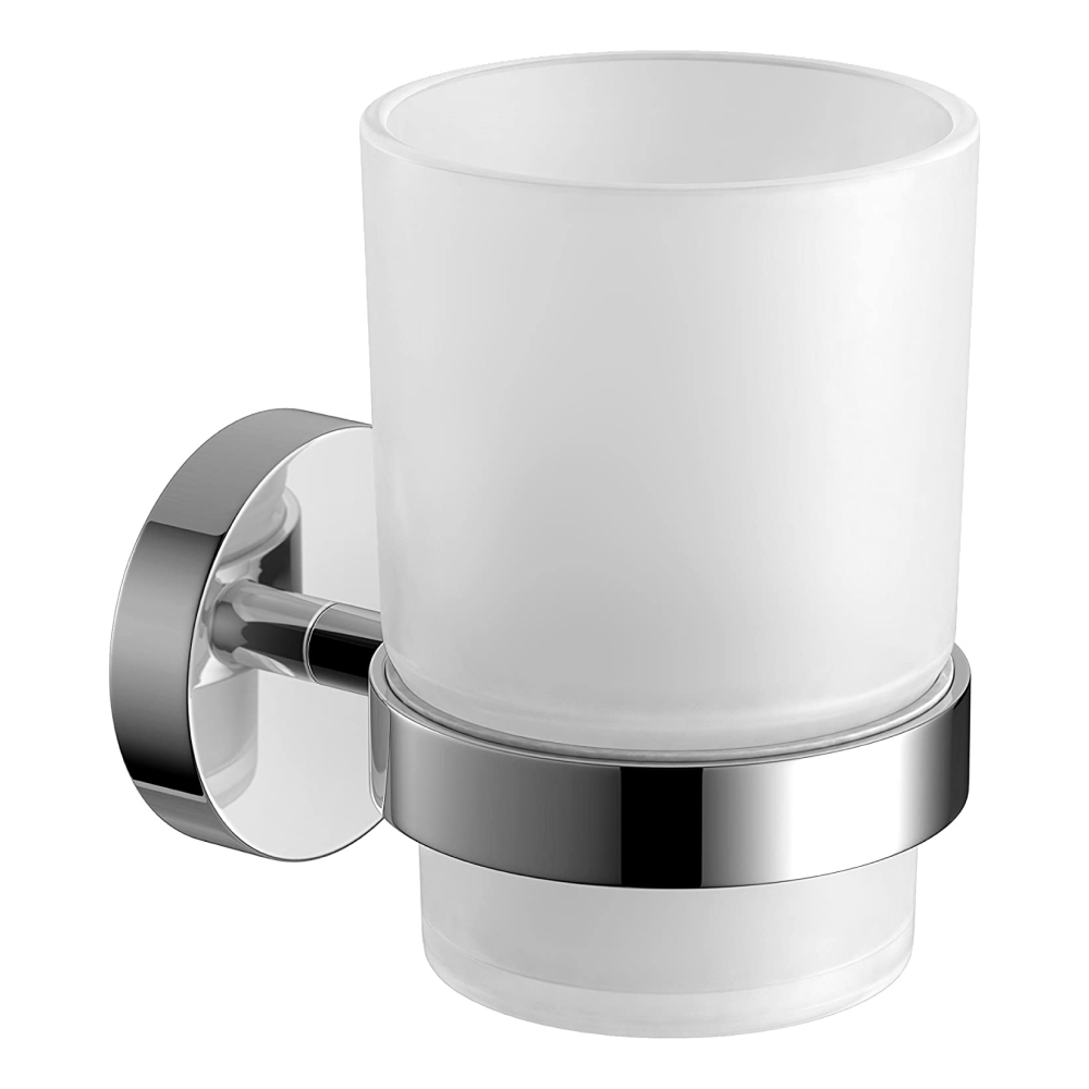 iBathUK Lumo Wall Mounted Bathroom Accessory Set, 6 Piece Complete Kit for Modern Bathrooms, Chrome