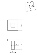 iBathUK Vanta Modern Chrome Square Bathroom Accessory Set, 5 Piece Wall Mounted Complete Kit for Contemporary Bathrooms