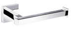 iBathUK Vanta Modern Chrome Square Bathroom Accessory Set, 5 Piece Wall Mounted Complete Kit for Contemporary Bathrooms