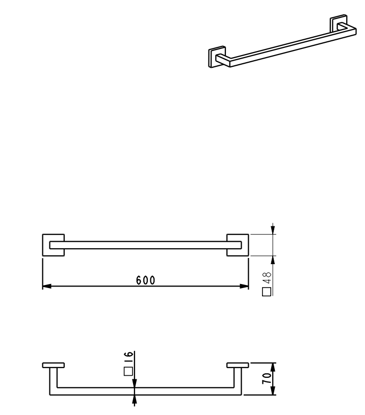 iBathUK Vanta Modern Chrome Square Bathroom Accessory Set, 5 Piece Wall Mounted Complete Kit for Contemporary Bathrooms
