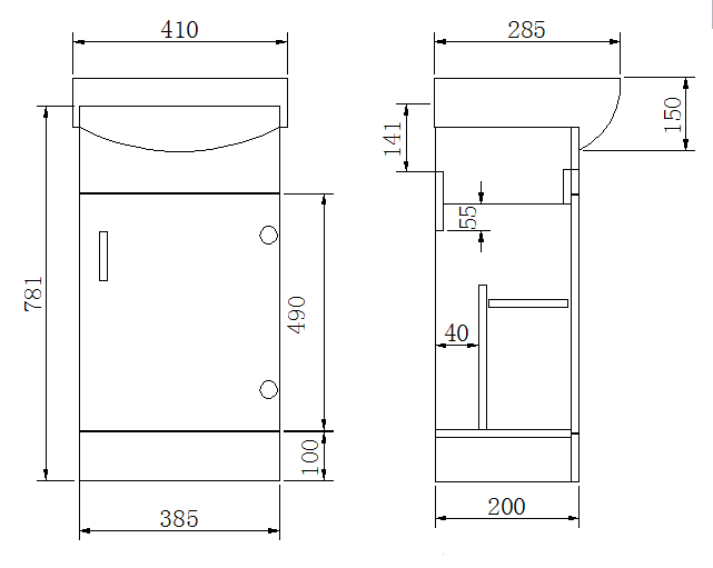 Modern Close Coupled Toilet Bathroom Vanity Storage Unit Basin Cloakroom Set