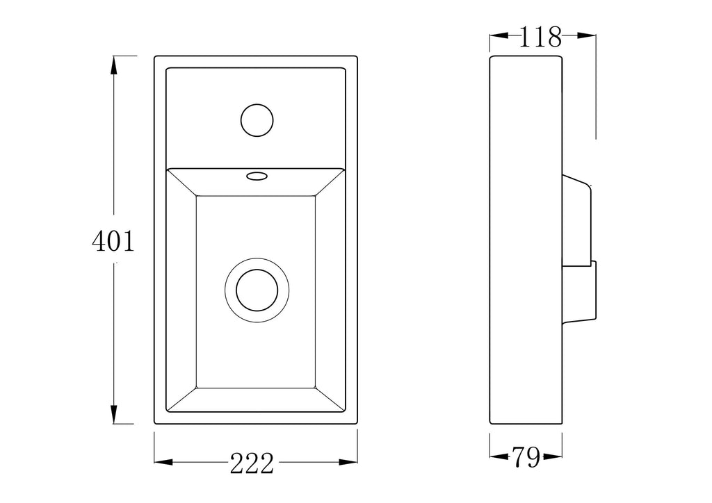 Quartz Toilet & 400mm Slimline Sink Cabinet Cloakroom Set - Gloss White