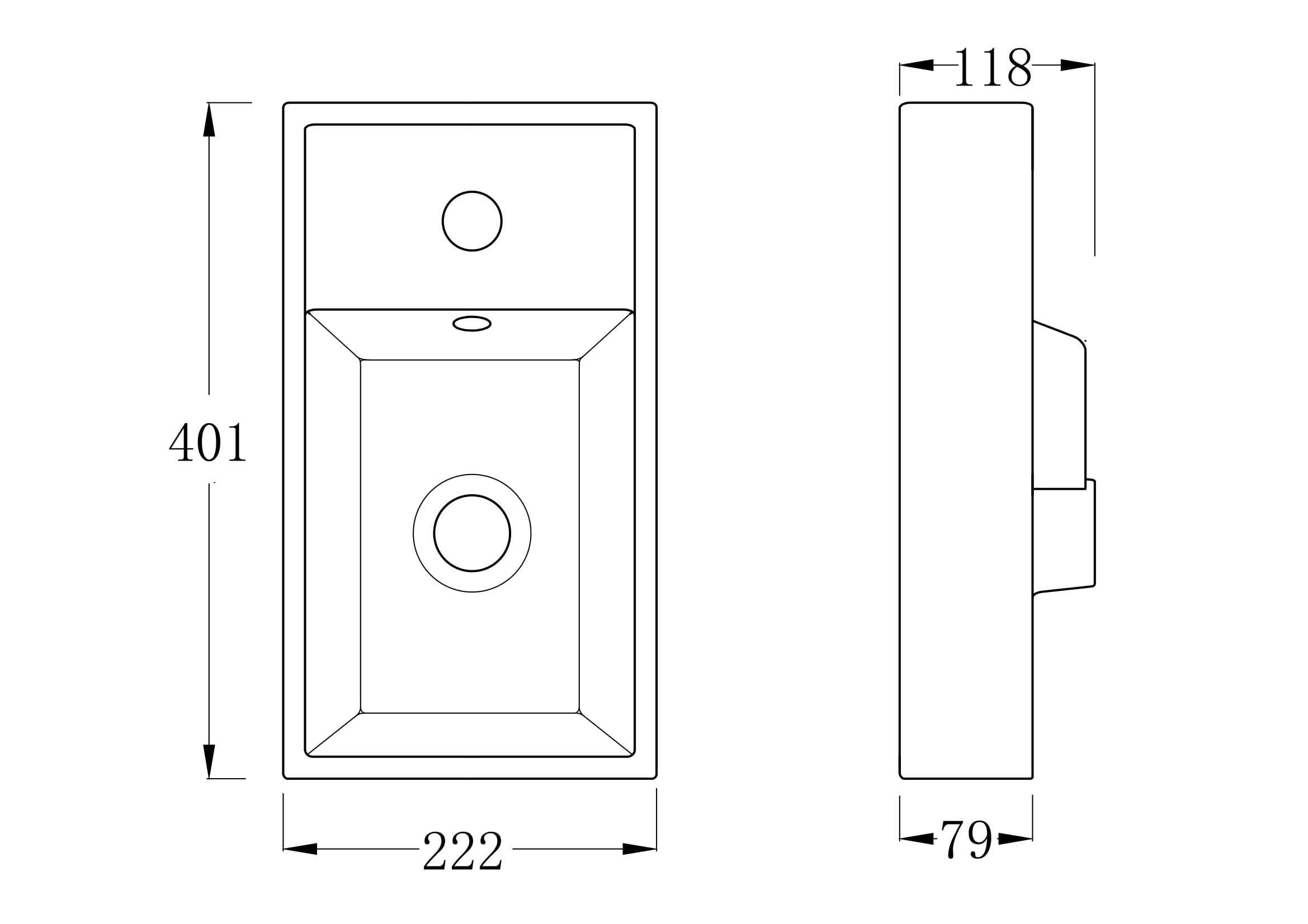 Quartz Toilet & 400mm Slimline Sink Cabinet Cloakroom Set - Gloss White
