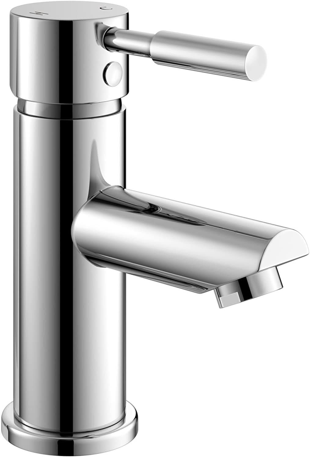 iBathUK Delta Basin Sink Mixer Tap with Bath Filler Tap Set, Coordinated Bathroom Mixer Tap and Bath Filler Tap Combo, Chrome