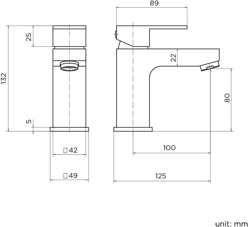 iBathUK Mist Basin Sink Mixer Tap & Bath Filler Bathroom Faucet Set, Coordinated Bathroom Filler Taps with Modern Style and Function, Chrome