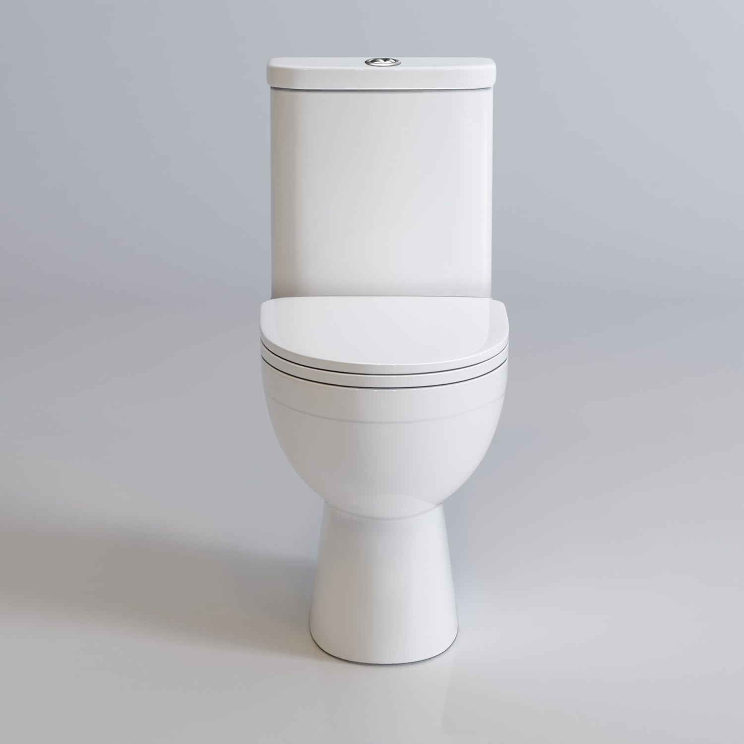 2 Piece Toilet & Basin Set Gloss White Vanity Sink Unit Bathroom Furniture Suite