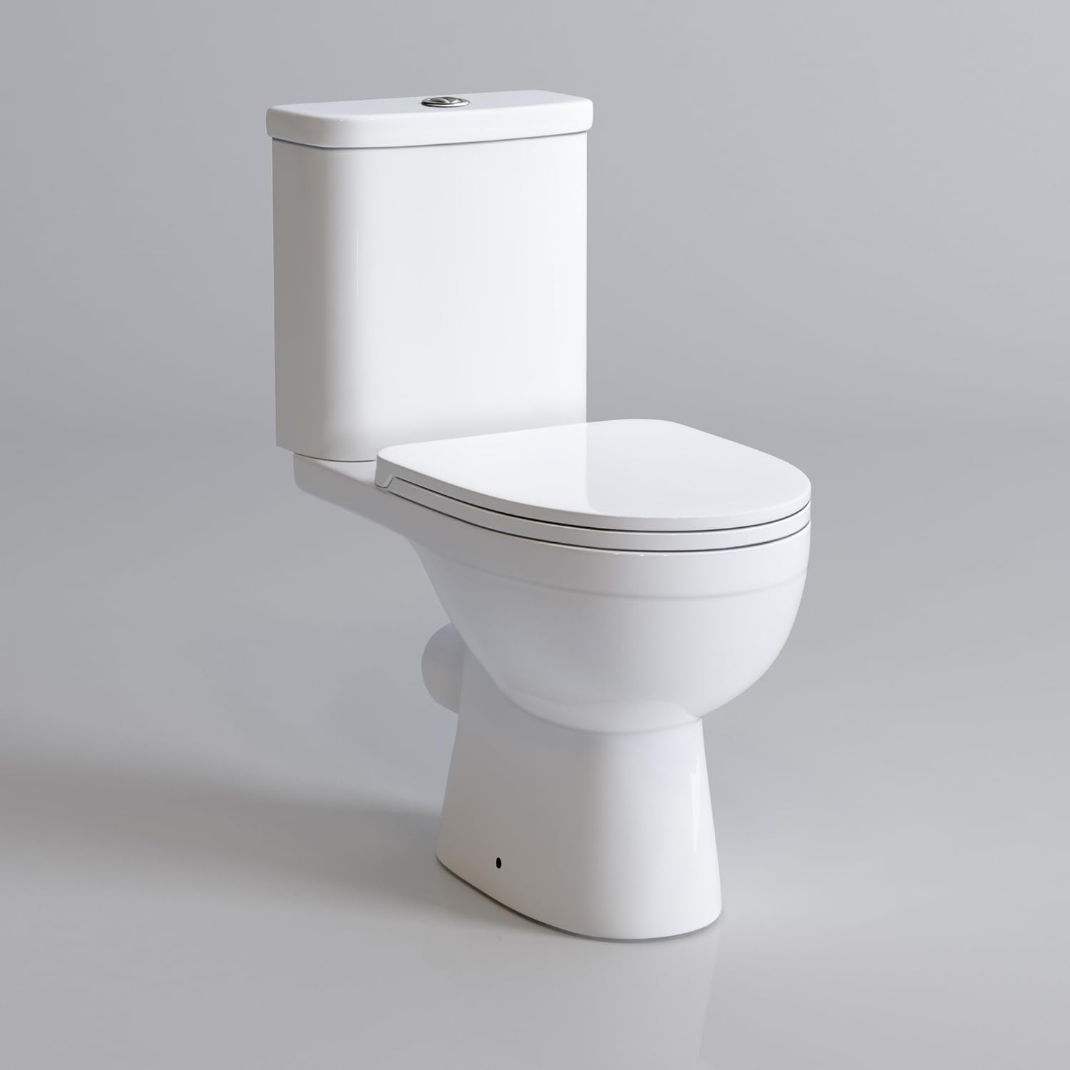 2 Piece Toilet & Basin Set Gloss White Vanity Sink Unit Bathroom Furniture Suite