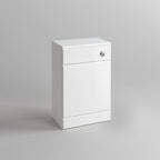 Modern Back to Wall Toilet with Soft Close Seat White Gloss WC Furniture Unit BS2880