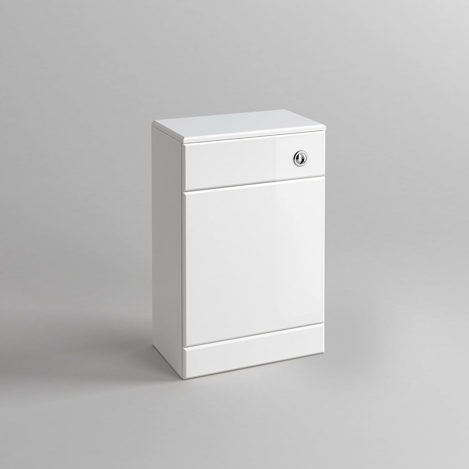 Modern Back to Wall Toilet with Soft Close Seat White Gloss WC Furniture Unit BS2880